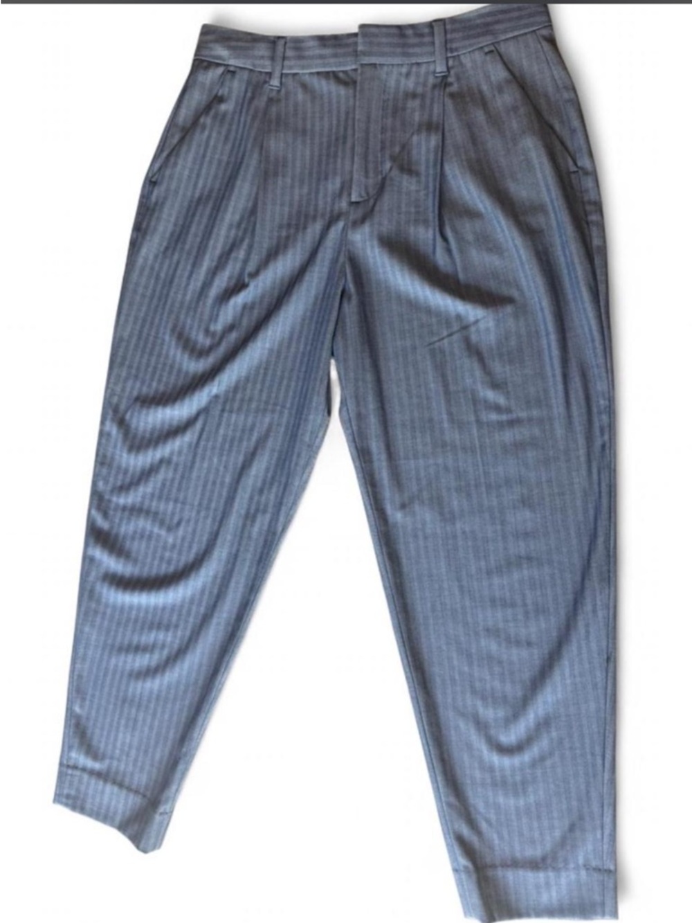 Banana Republic Women’s Pinstripe Dress Pants - Blue Gray